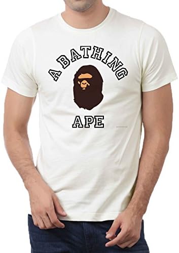 A BATHING APE XL ホワイト Tシャツ　ロンT Amazon.com: bape A Bathing ape Logo for X-Large White Men T Shirt